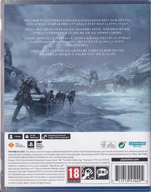 God of War - Ragnarok - PS5 (B Grade) (Genbrug)